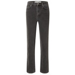 Selected Femme KAREN HW STRAIGHT JEANS  - BLACK DENIM