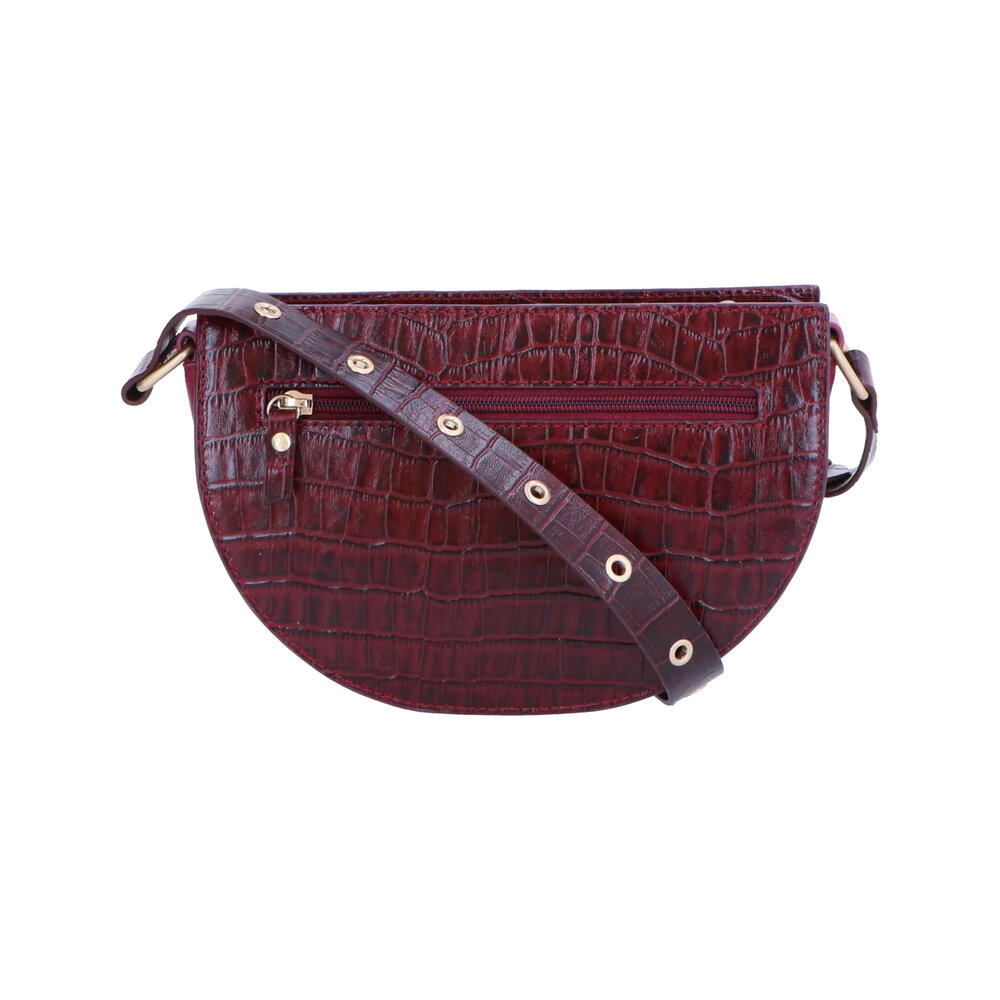 CLASSY CROSSBODY BAG - CROC BERRY