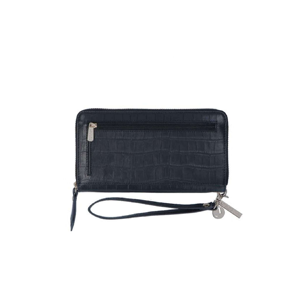 CLASSY WALLET - CROC BLACK