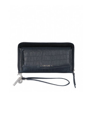 CLASSY WALLET - CROC BLACK