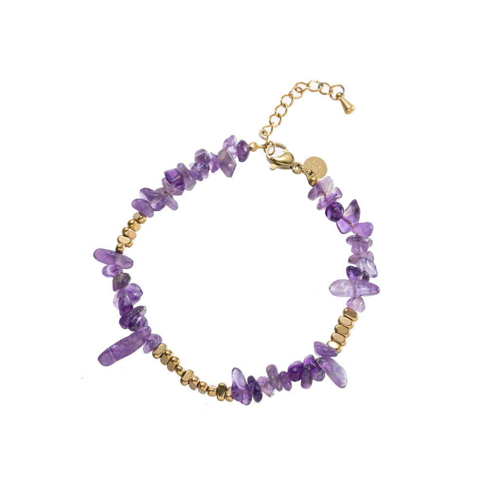 Day & Eve YADE BRACELET - PURPLE/GOLD