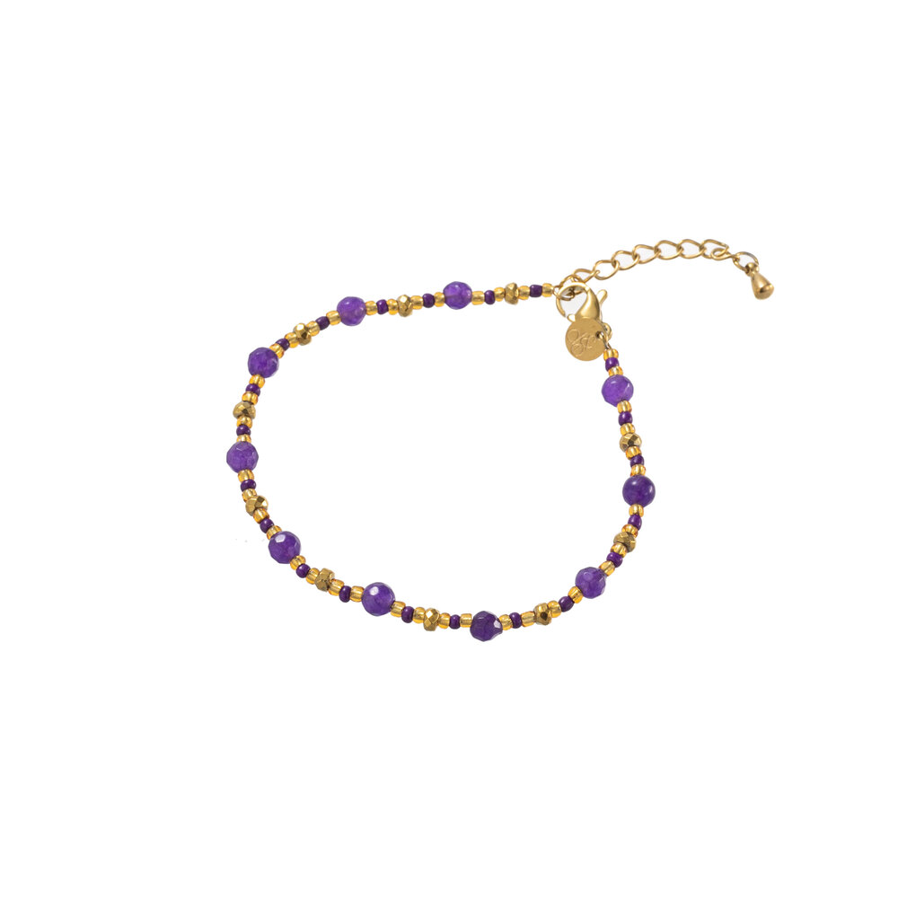 Day & Eve LARA BRACELET - PURPLE/GOLD