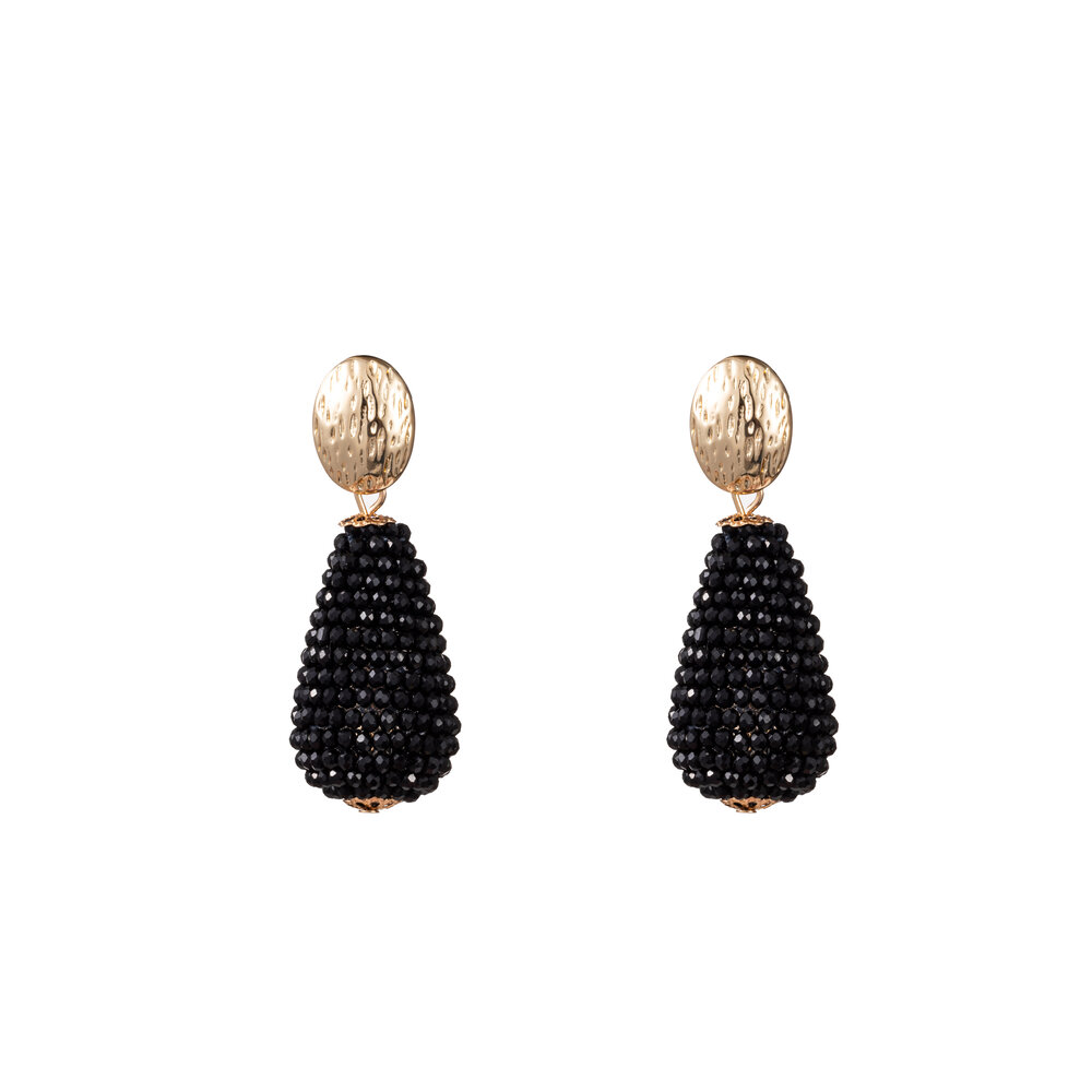 Day & Eve DRUP EARRING - BLACK/GOLD