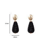 Day & Eve DRUP EARRING - BLACK/GOLD