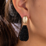 Day & Eve DRUP EARRING - BLACK/GOLD