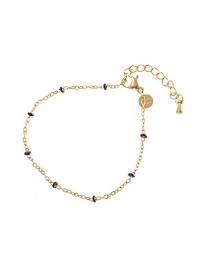 Day & Eve DOT BRACELET - BLACK/GOLD