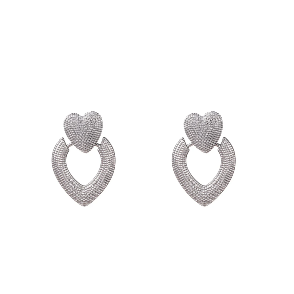 Day & Eve DANGLING HEART - SILVER