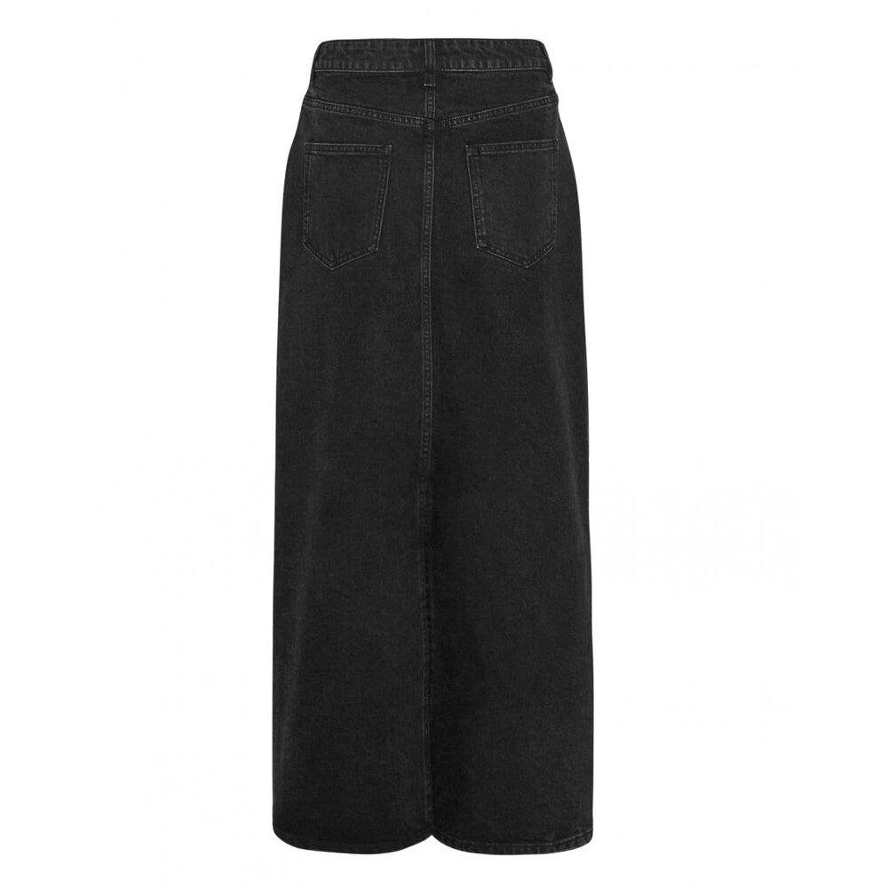 Moss Copenhagen ZEBINA ADA DENIM SKIRT - BLACK WASH