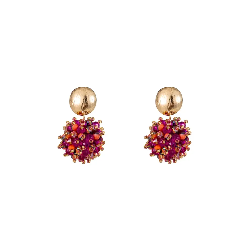 Day & Eve BROS EARRING - RED/GOLD