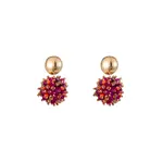 Day & Eve BROS EARRING - RED/GOLD