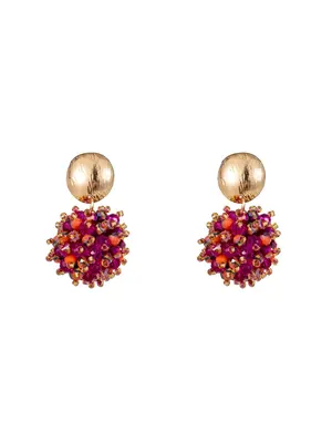 Day & Eve BROS EARRING - RED/GOLD