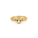 24Kae SHELL RING WITH COLORED STONES - GOLD