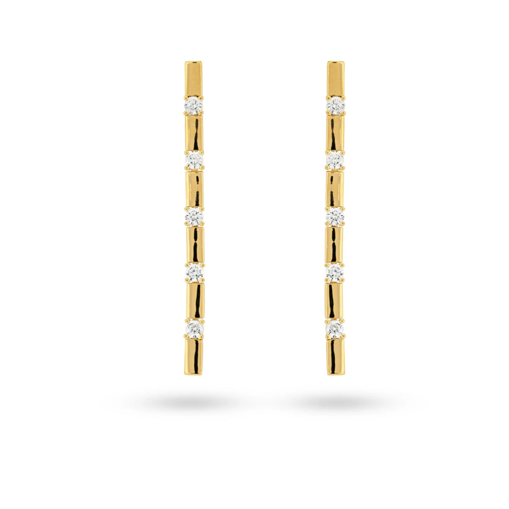 24Kae EARRING WITH STONES - GOLD
