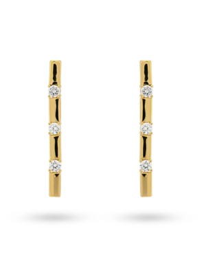 24Kae EARRING WITH STONES - GOLD