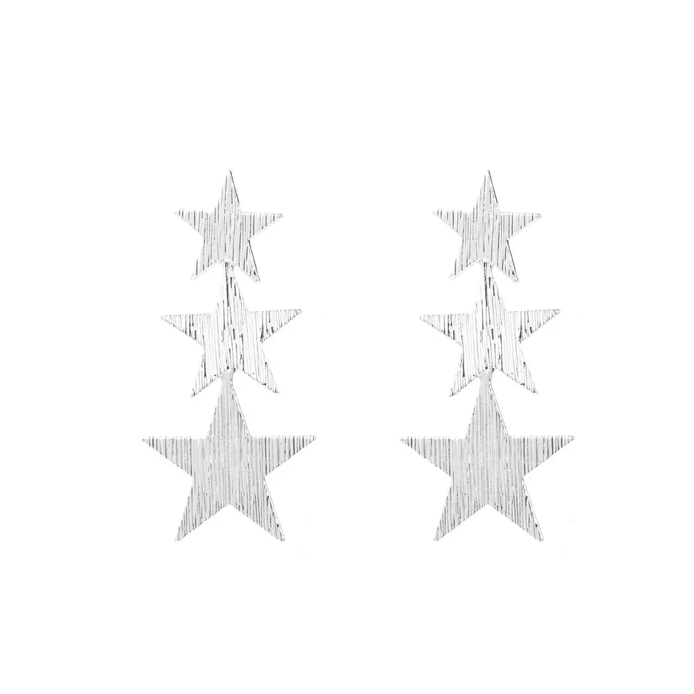 Day & Eve 3 STARS EARRING - SILVER