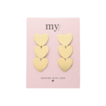 My Jewellery EARRINGS WITH THREE HEARTS