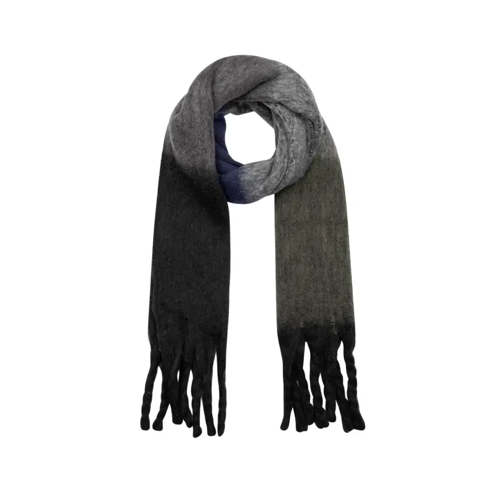 LOTZ & LOT RAVEN SCARF - BLUE/BLACK