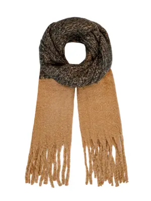 LOTZ & LOT RAVEN SCARF - BROWN/BLACK