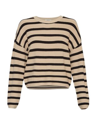 Moss Copenhagen MARTHEA RACHELLE PULLOVER - BLACK/BEIGE