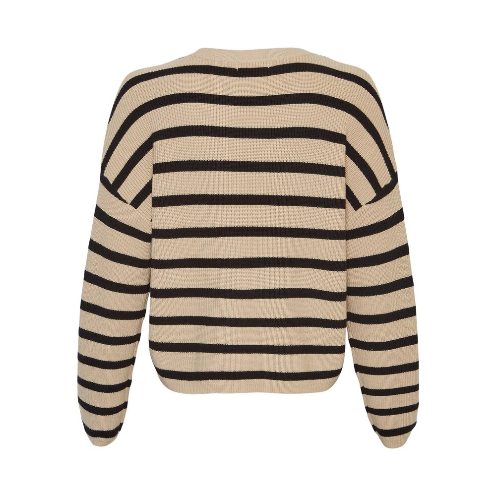 Moss Copenhagen MARTHEA RACHELLE PULLOVER - BLACK/BEIGE