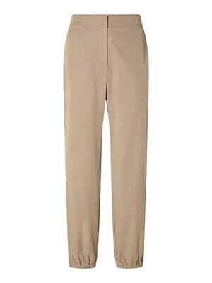 Selected Femme REBA HW JOGGER PANT - BEIGE