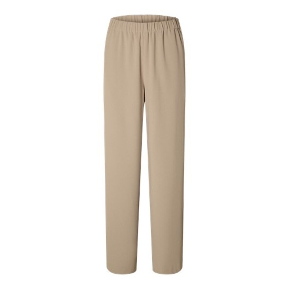 Selected Femme TINNI RELAXED MW WIDE PANT - BEIGE