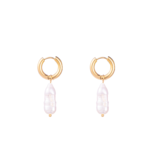 Day & Eve NATURAL PEARL EARRING - GOLD