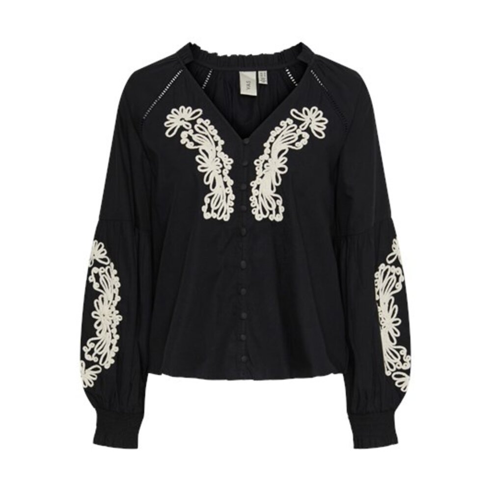 Y.A.S TAPELA  TOP - BLACK