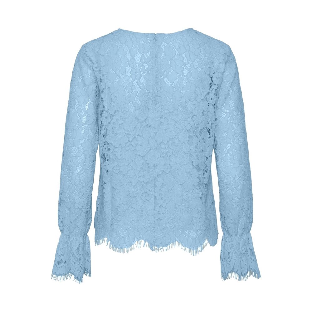Y.A.S PERLA LACE TOP - CLEAR SKY