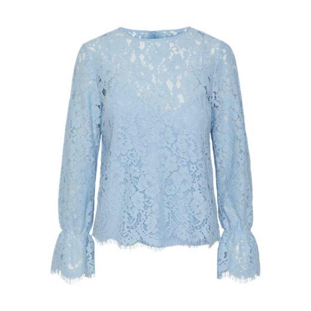 Y.A.S PERLA LACE TOP - CLEAR SKY