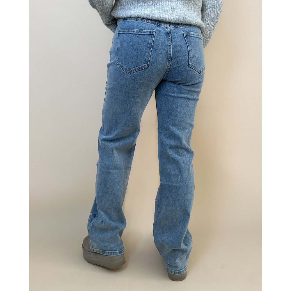 LOTZ & LOT JEANS WITH PEARLS - BLUE