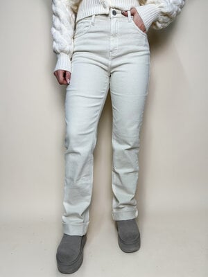 LOTZ & LOT REDIAL STRAIGHT JEANS EXTRA LONG- ECRU