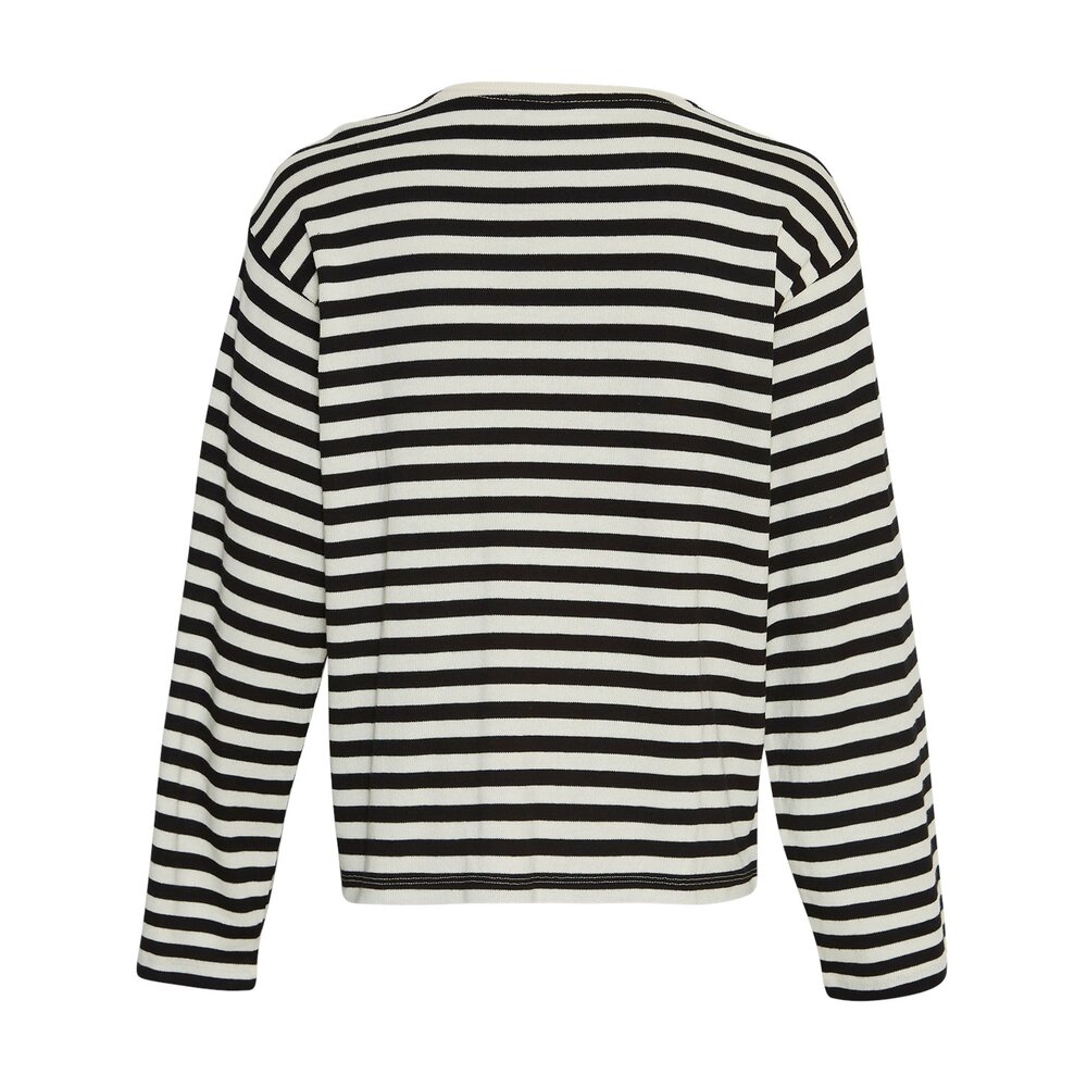 Moss Copenhagen BAHARA PULLOVER - BLACK/WHITE