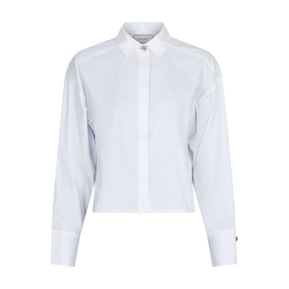 Neo Noir WISLA POPLIN SHIRT - WHITE