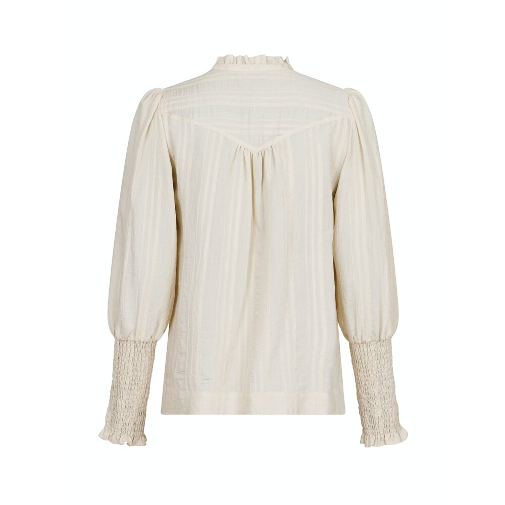 Neo Noir CAMISA STRIPE BLOUSE - CREME