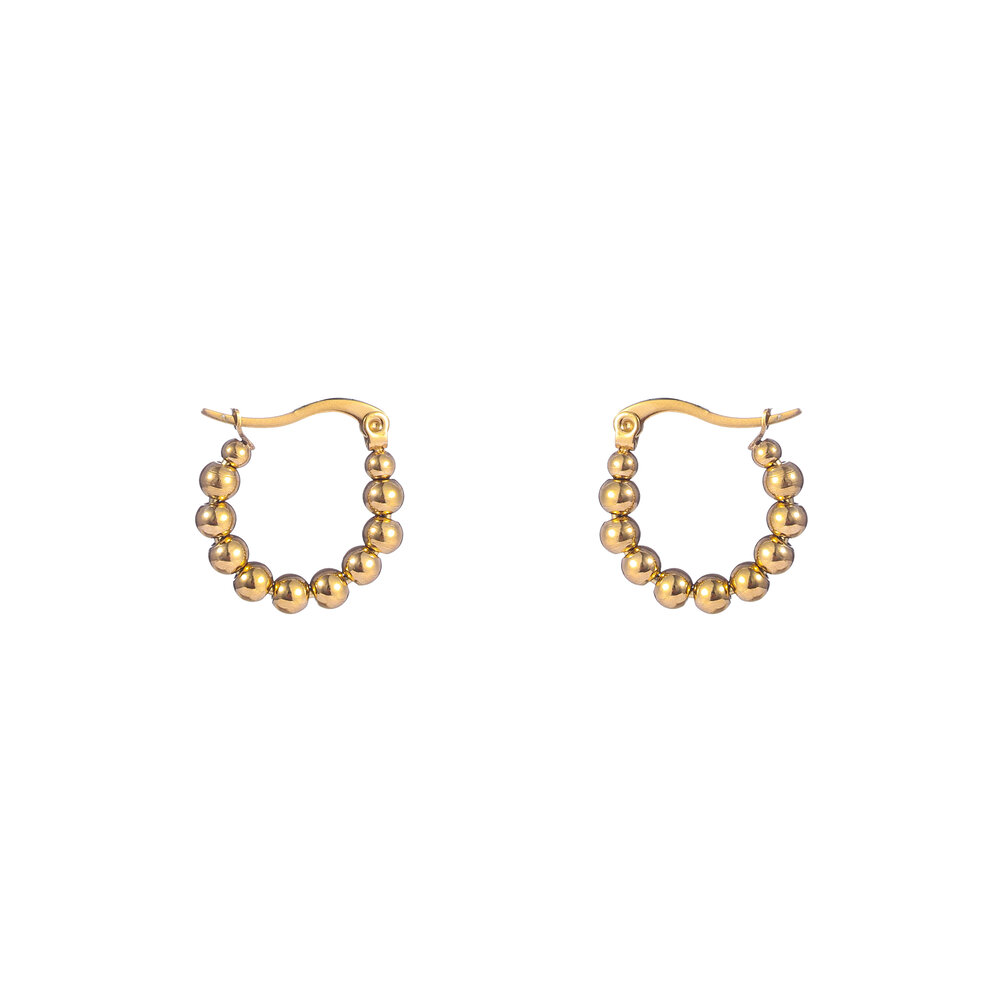 Day & Eve BUBBLE SMALL HOOPS - GOLD