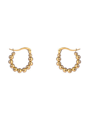 Day & Eve BUBBLE SMALL HOOPS - GOLD