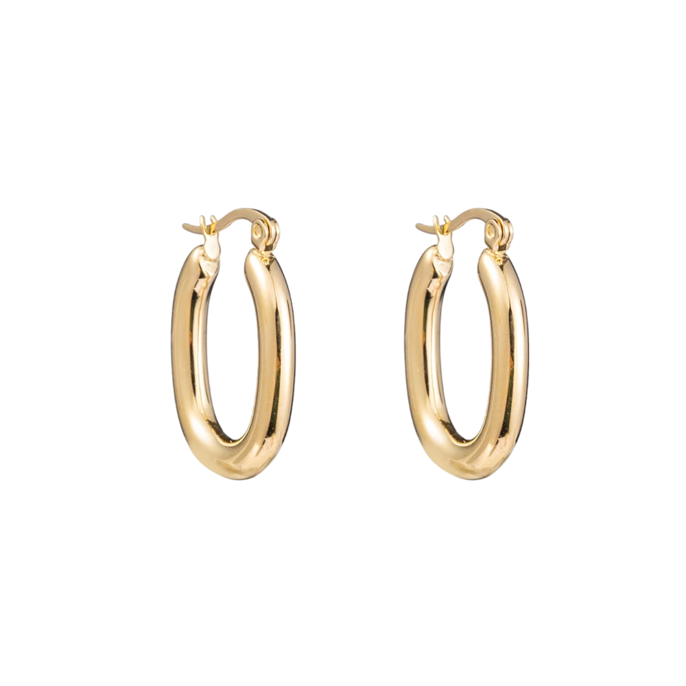 Day & Eve BASIC OVAL HOOPS - GOLD