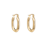 Day & Eve BASIC OVAL HOOPS - GOLD