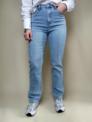 REDIAL STRAIGHT JEANS PLAIN - LIGHT BLUE