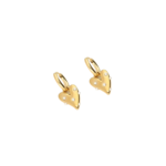 My Jewellery SMALL HEART PEARL EARRING - GOLD