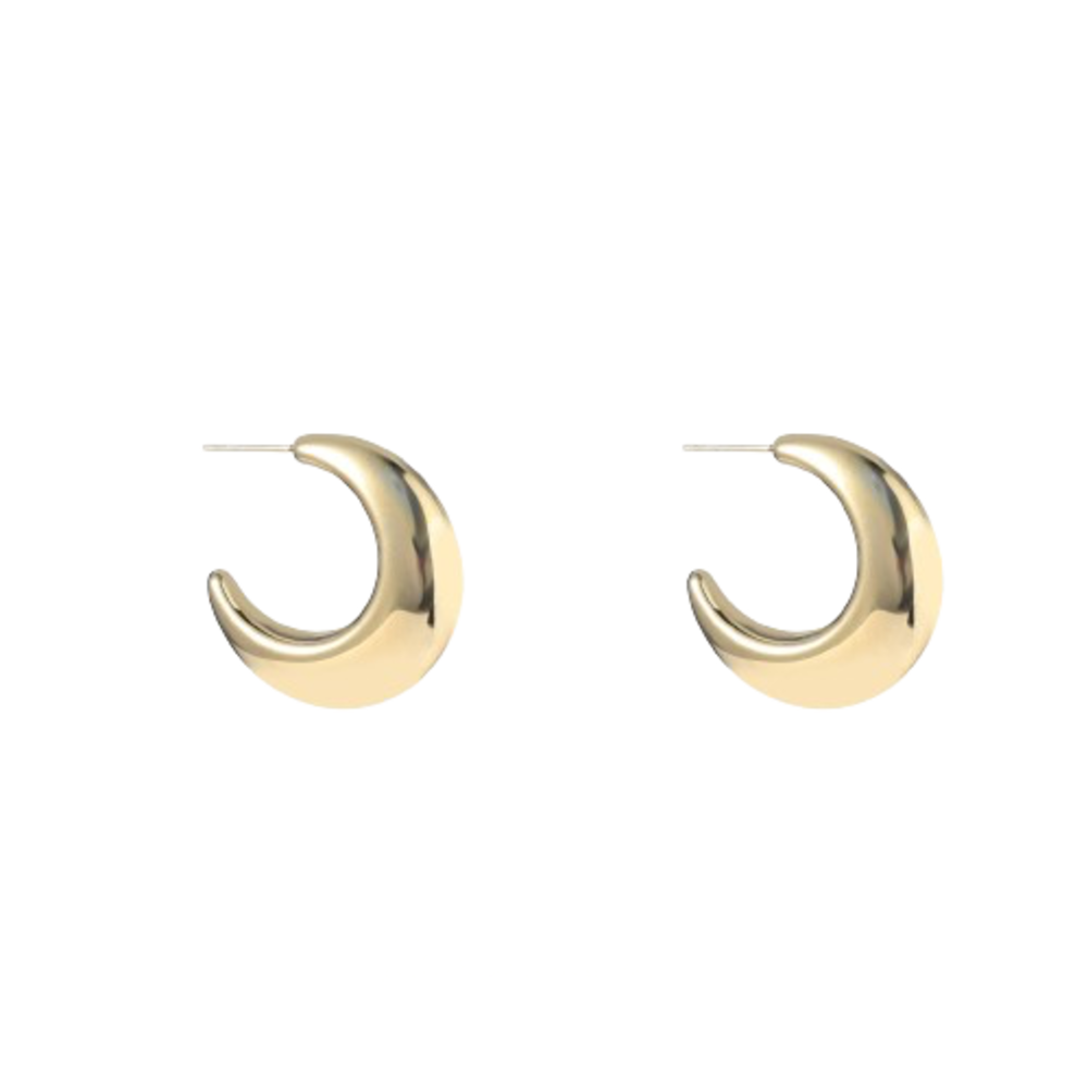 Day & Eve MOON HOOPS - GOLD