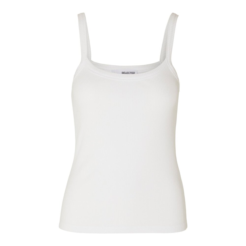 Selected Femme CELICA ANNA STRAP TANK TOP - WHITE