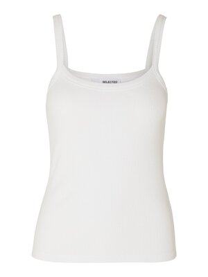 Selected Femme CELICA ANNA STRAP TANK TOP - WHITE