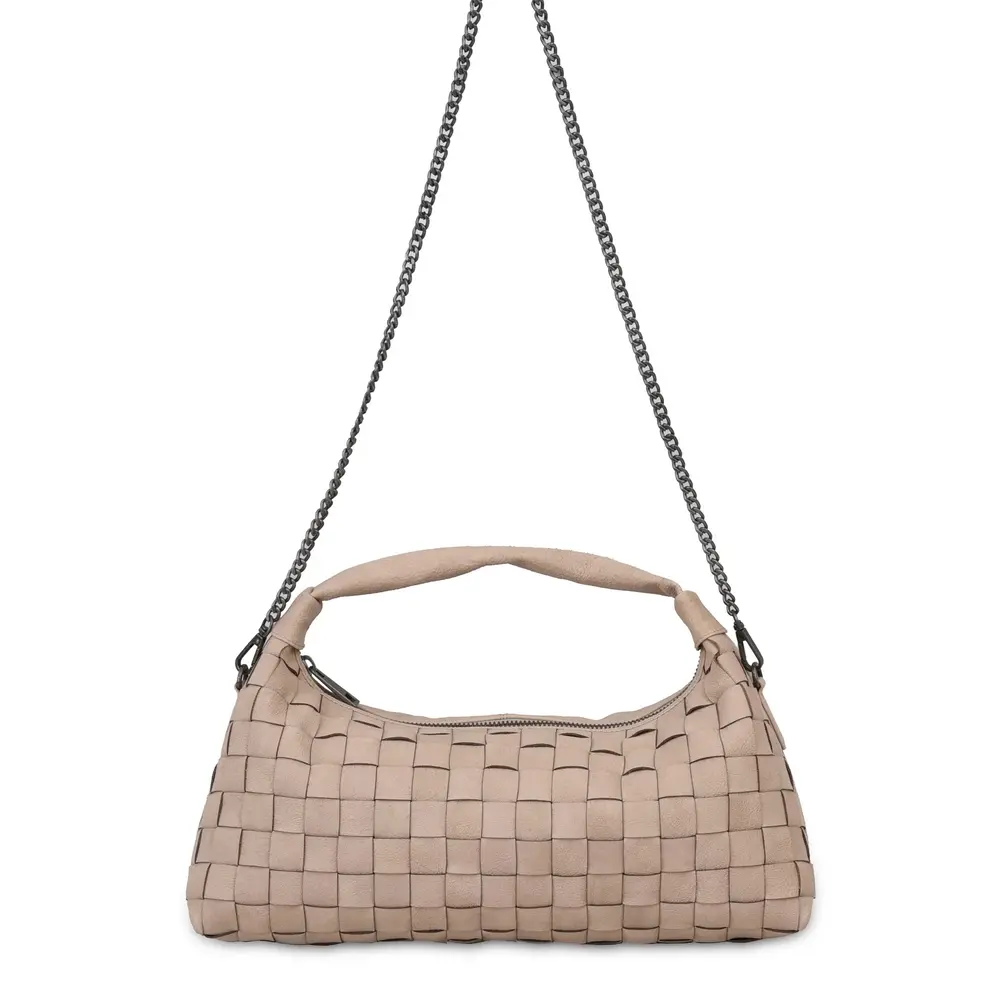 NUNOO DANDY LARGE BRAIDED BAG - BEIGE