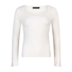 Ydence CHIARA KNITTED TOP - OFF-WHITE