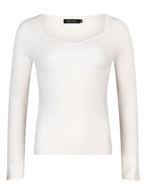 Ydence CHIARA KNITTED TOP - OFF-WHITE