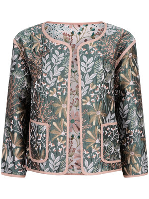 Ydence YASMIN JACKET - SAGE GREEN/PEACH