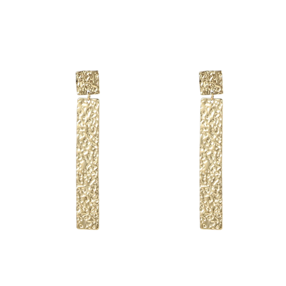 Day & Eve LONG RECTANGLE EARRING - GOLD