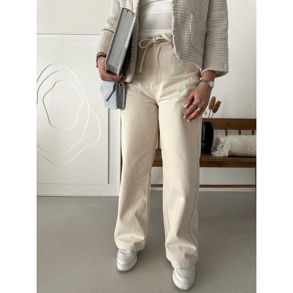 Neo Noir MURAN PANTS - LIGHT BEIGE